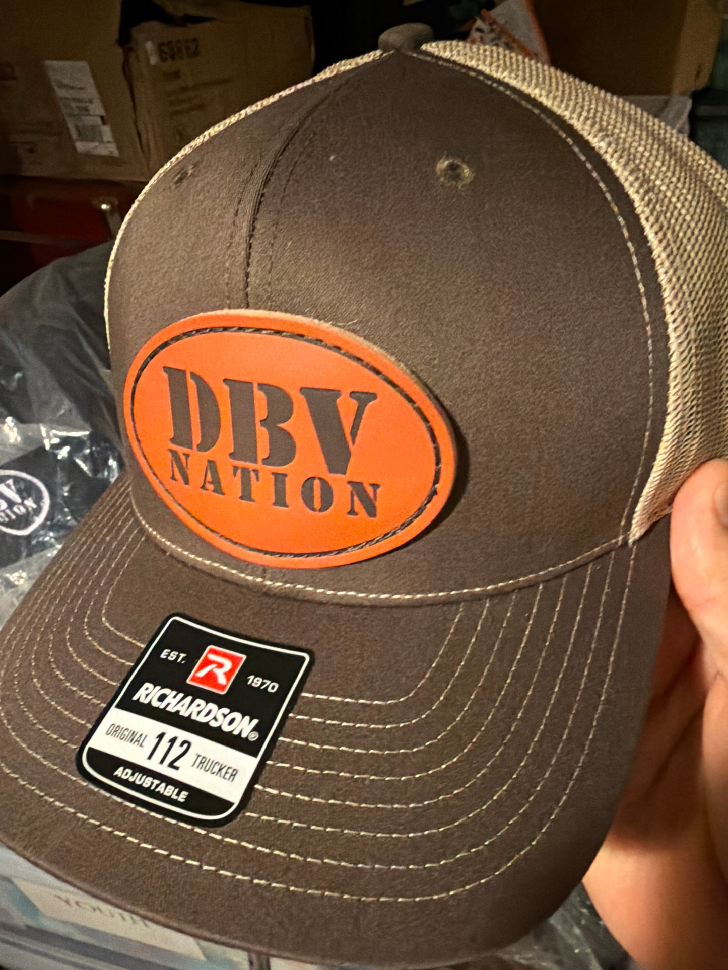 Official Leather Patch DBV Nation Hats (Size Adjustable)